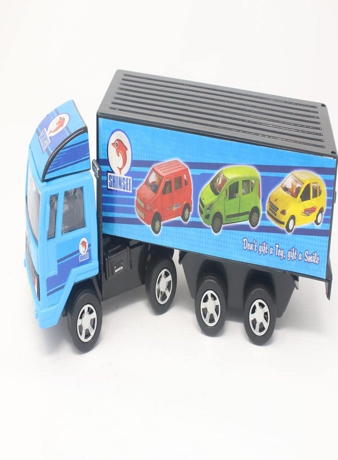 Shinsei Cargo Carrier Truck Maintenance Free Pullback Spring Action Race Toy Gift for Boys 3+ Years. Strong ABS Plastic, NO Sharp Edges, BIS Certified. Pack of 1, Color Multicolor - Image 2